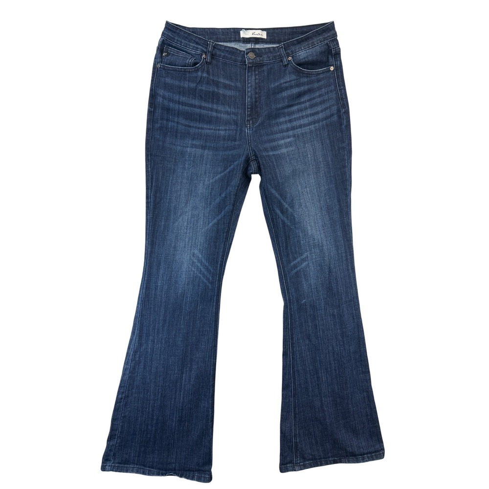 KanCan Flare Jeans Womens XL Dark Wash High Rise Stretch Denim